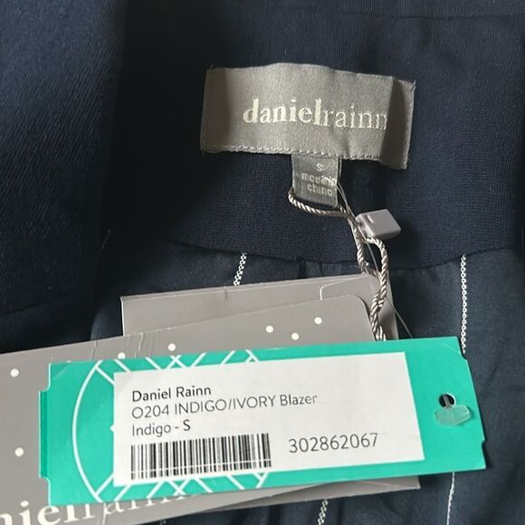 Daniel Rainn‎ Open Front Jacket Longline Blazer INDIGO Size Small Stitch Fix NWT - Picture 5 of 5